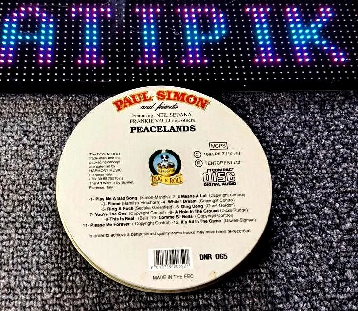 🪙 CD Rare Paul Simon And Friends - Peacelands 1994 Caja de Coleccionista de Metal♥️ – photo 2